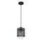 Z-Lite Kipton 1 Light Mini Pendant, Matte Black & Clear 3037MP-MB - alternate 4